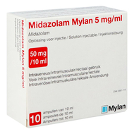 Midazolam mylan 5 mg/ml inj. opl. i.m./i.v. amp. 10 x 10 ml
