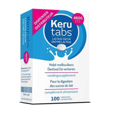 KeruTabs Enzyme lactase comprimés 100pc