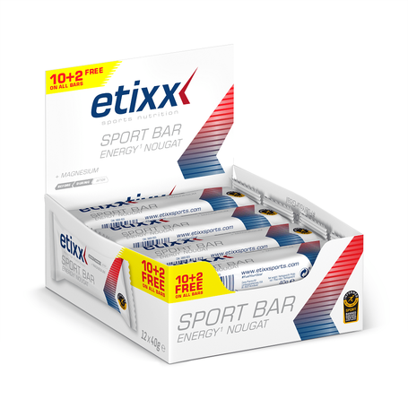 Etixx energy sport bar nougat 12x40g