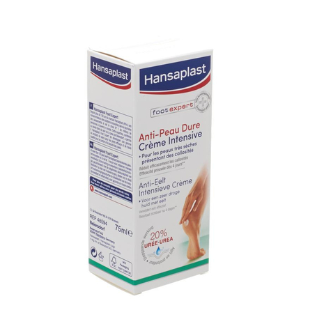 Hansaplast a/peau dure 20% uree cr intensive 75ml