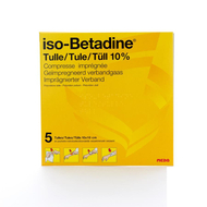 Iso betadine tulles compr 5 10x10