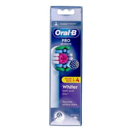 Oral-B Pro 3D White Opzetborstels 4st