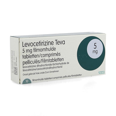 Levocetirizine teva 5mg comp 10