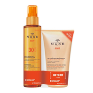 Nuxe Sun Tanning Sun Oil SPF30 + Refreshing After-Sun Lotion 100 ml gratis