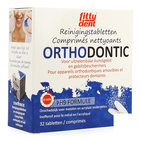 Fittydent orthodontic reiniging bruistabl 32