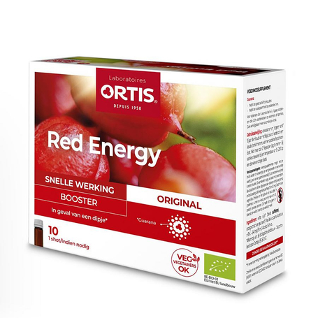 Ortis red energy bio alc 10x15ml