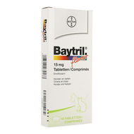 Baytril flavour chien/chat tabl 10 x 15mg