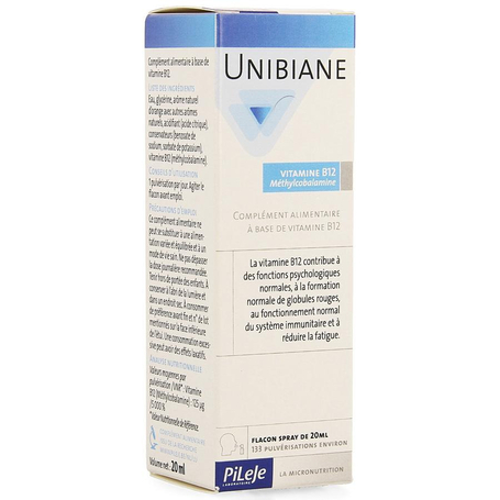 Unibiane vitamine b12 fl pompe 20ml