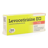 Levocetirizine EG 5mg Filmomhulde Tabletten 20