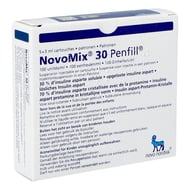 Novomix 30 penfill 5 x 3ml 100 u/ml