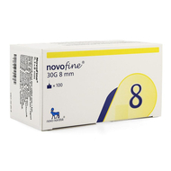Novofine ster naald 8mm/30g 100 st