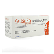 Airbufo forspiro 160mcg/4,5mcg inhal. 6 x 60dosis