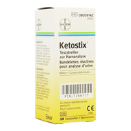 Ketostix Bandes pour analyse d'urine 50pc