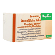 Enalapril/lercanidipine krka 10/10mg comp pell 98