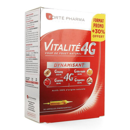 Forté Pharma Vitalité 4G opwekkend 30st + 30% gratis
