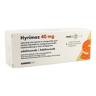 Hyrimoz 40mg opl inj 50mg/ml voorgev.spuit 2x0,8ml