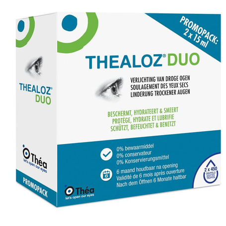 Thealoz duo gouttes oculaires 2x15ml