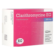 Clarithromycine eg tabl 21x500mg