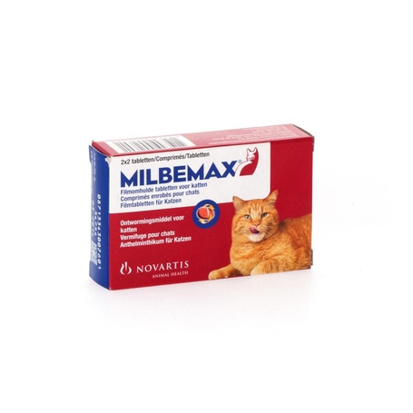 Milbemax Katten tabletten 2x2st