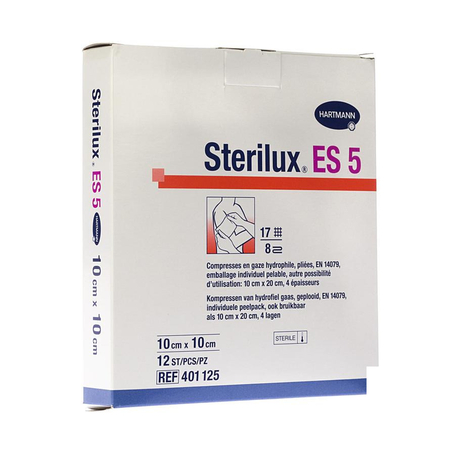 Sterilux es5 cp ster 8pl 10,0x10,0cm 12 4011259