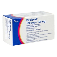 Paxlovid 150 mg + 100 mg 30 comprimés