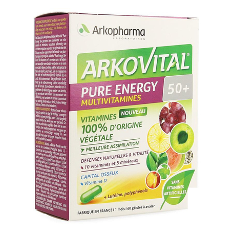 Arkovital pure energy 50+ caps 60
