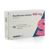 Moxifloxacin sandoz 400mg comp pell 10