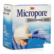 3M Micropore tape refill 25,0mmx5m roul.1pc