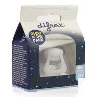 Difrax Sucette Natural Glow in the dark nuit 20+ mois 1pc