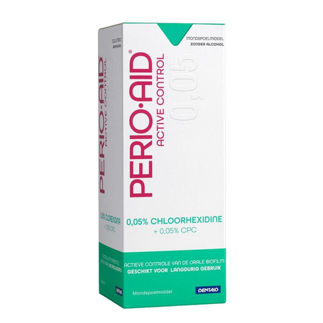 Perio-aid active control mondspoelmiddel met 0,05% chx en 0,05% cpc 500ml