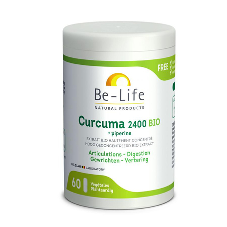 Be-life Curcuma 2400 + piperine bio gélules 60pc
