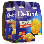 Delical boisson fruitee multi-fruits 4x200ml
