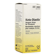 Keto-diastix Urineonderzoek strips 50st