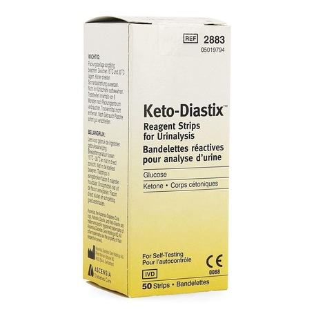 Keto-diastix strips 50 a 2883 b 51