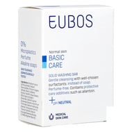 Eubos compact wastablet blauw z/parf 125g