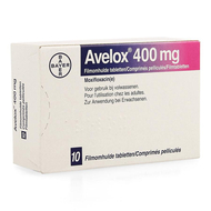 Avelox 400mg comp pell 10 x 400mg (nf blister)