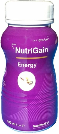 Nutrigain energy vanille fl 6x200ml