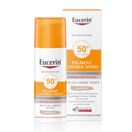 Eucerin Sun Pigment Control Tinted SPF 50+ Gel-Crème Getint Medium Hyperpigmentatie met pomp 50ml