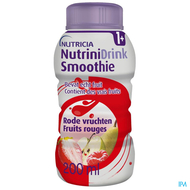 Nutrinidrink smoothie rode vruchten flesje 200ml