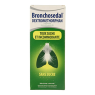 Bronchosedal Dextromethorphan 2mg/ml Toux sèche sirop 200ml 