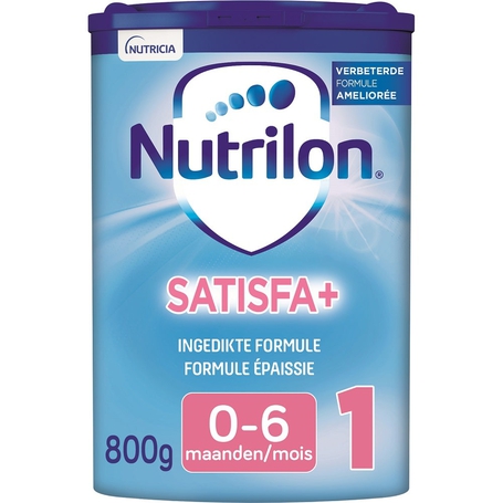 Nutrilon Satisfa+ 1 Ingedikte Zuigelingenmelk Baby 0-6 maanden Flesvoeding 800g