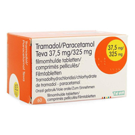 Tramadol paracetamol 37,5mg/325mg teva comp pel 60