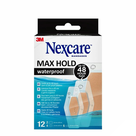 Nexcare 3m maxhold wtp assortiment 3 tailles 12