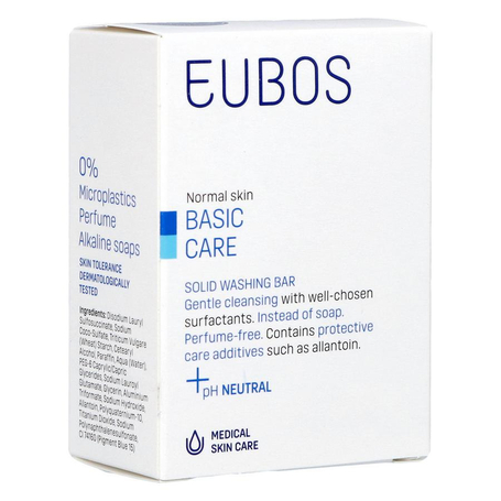 Eubos compact wastablet blauw z/parf 125g