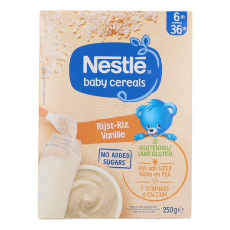 Nestle baby cereals riz vanille s/gluten 250g