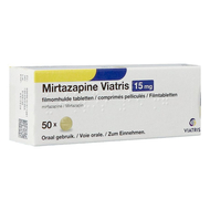 Mirtazapine viatris 15mg comp 50