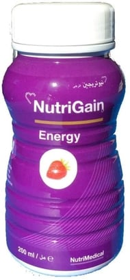 Nutrigain energy aardbei fl 6x200ml