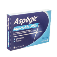 Aspegic 6 fl amp inj + 6 solv 5ml