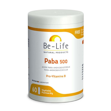 Paba vitamines be life gel 60x500mg