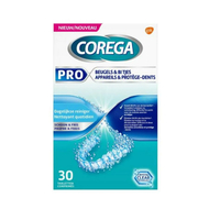 Corega Pro Nettoyant Appareils et Protège-Dents tabl 30